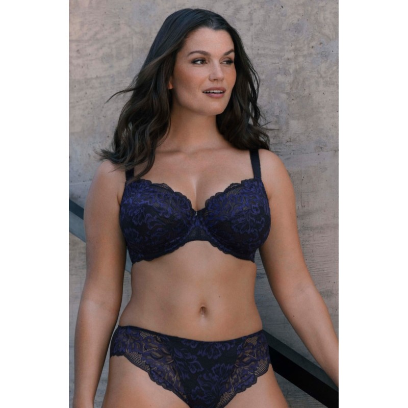 Soutien gorge noir et bleu Emmaline Fantasie