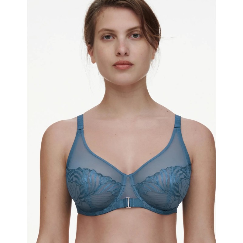 Soutien gorge emboîtant bleu Legend Chantelle