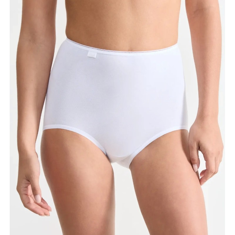 Culottes hautes Maxi Basic coton Sloggi 3+1 offert