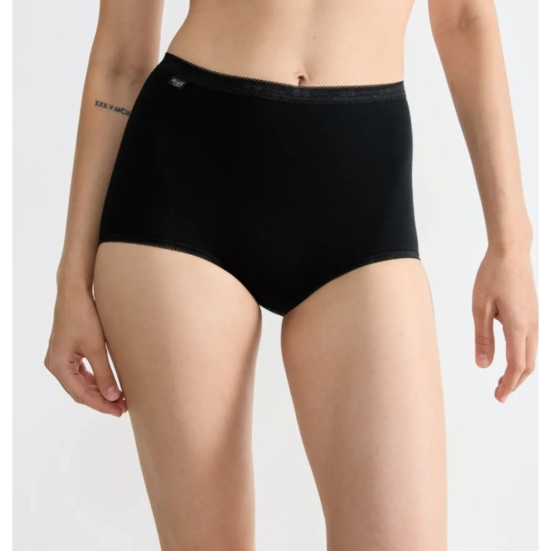 Culottes hautes Maxi Basic coton Sloggi 3+1 offert