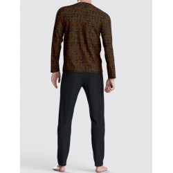 Pyjama marron imprimé Impetus