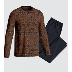 Pyjama marron imprimé Impetus