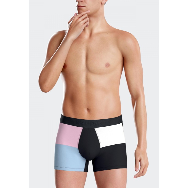 Boxer rose et bleu Eden Park