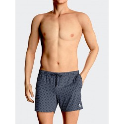 Short de bain marine à motifs Impetus