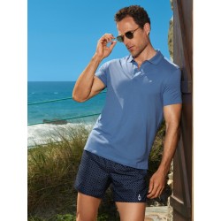 Short de bain marine à motifs Impetus