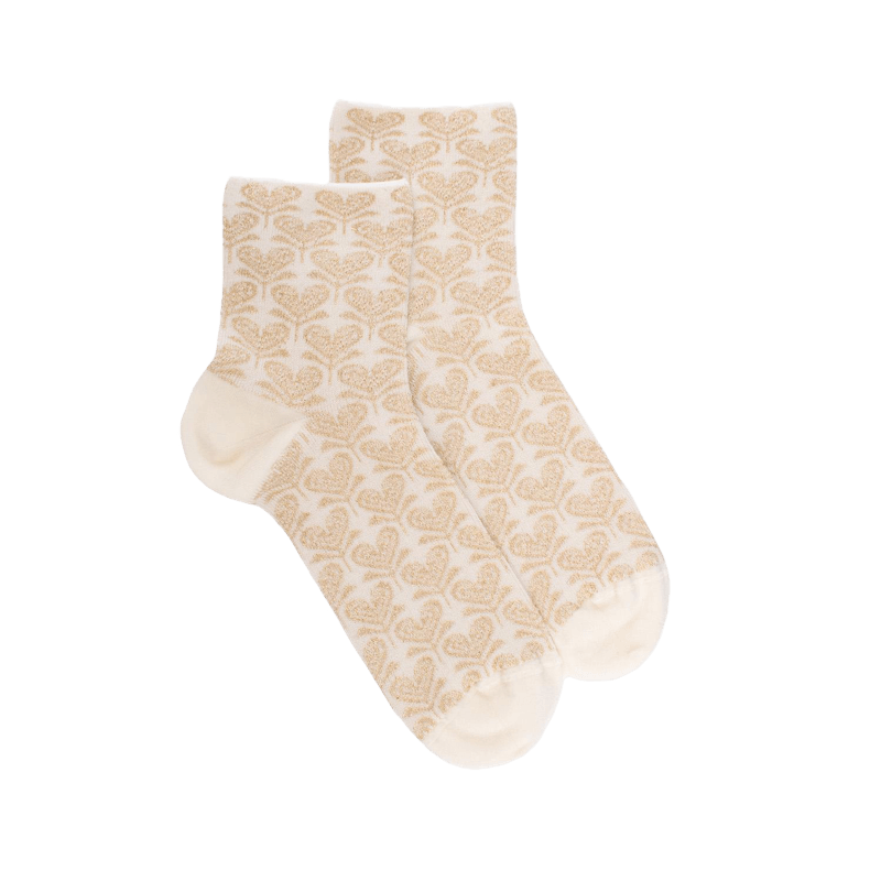 Socquettes fil d'écosse Doré Doré