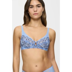 Soutien gorge sans armatures bleu ciel Wild iris florale Triumph