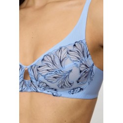 Soutien gorge sans armatures bleu ciel Wild iris florale Triumph