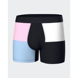 Boxer rose et bleu Eden Park