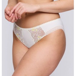 Slip ivoire et jaune Novaro Prima Donna