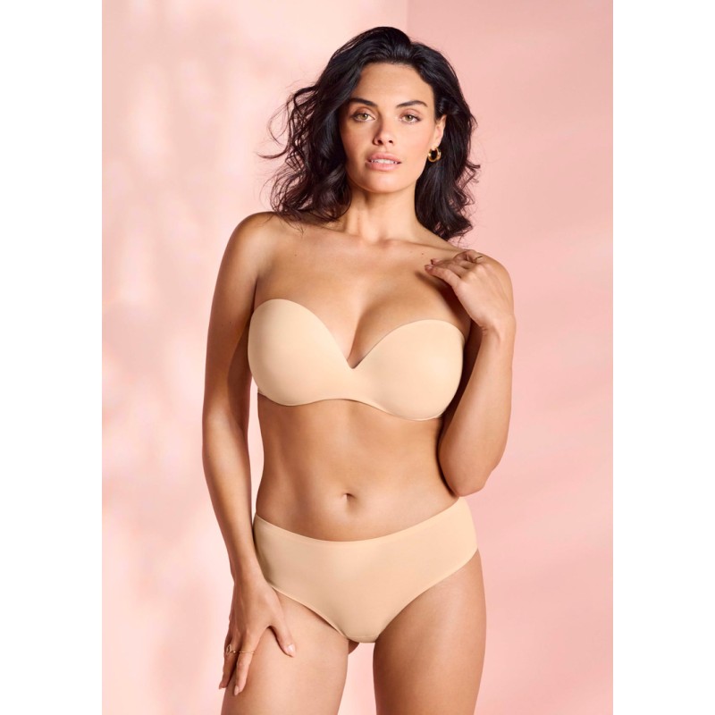 Soutien gorge bandeau invisible push-up Inès secret Wacoal