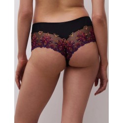 Shorty noir et violet Champs Elysées Chantelle