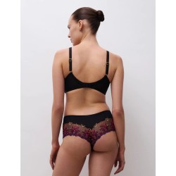 Shorty noir et violet Champs Elysées Chantelle