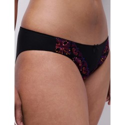 Slip noir et violet Champs Elysées Chantelle