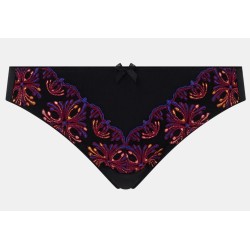Slip noir et violet Champs Elysées Chantelle