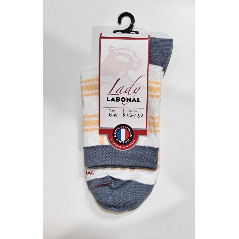 Chaussettes coton carreaux Labonal