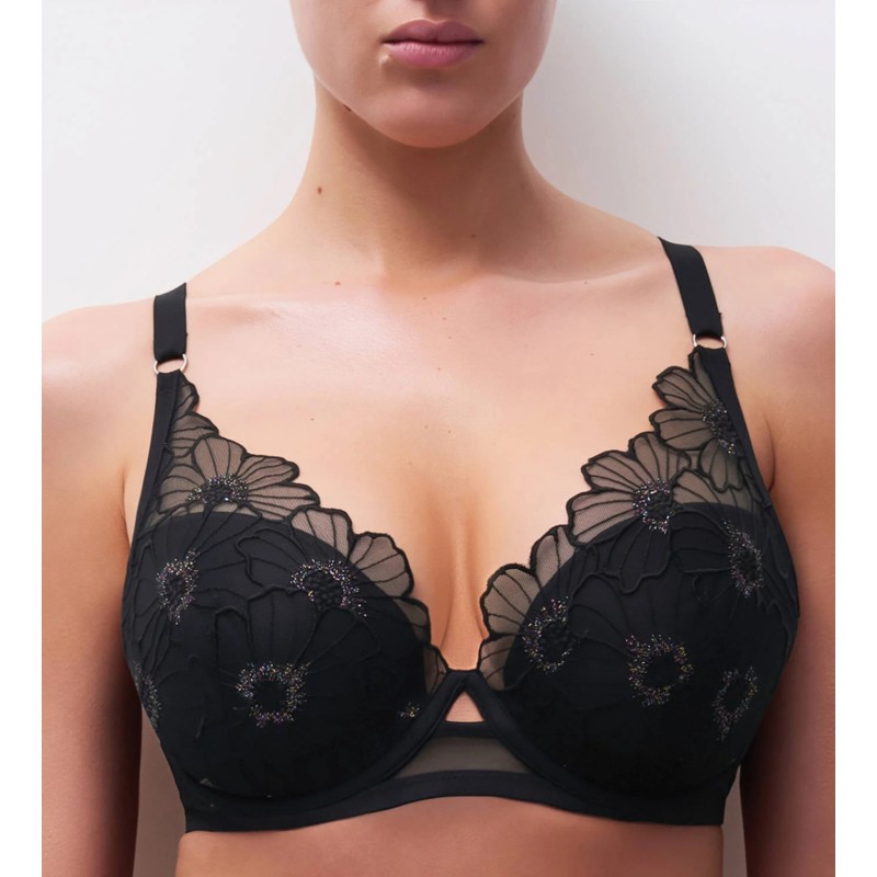 Soutien gorge coque noir festif Lush Chantelle