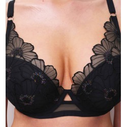 Soutien gorge coque noir festif Lush Chantelle