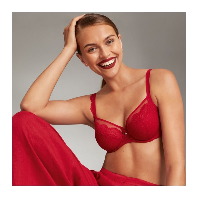 Soutien gorge rouge Selma Rosa Faia
