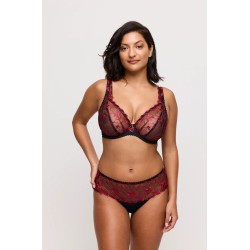 Soutien gorge emboîtant foulard noir et rouge Springdale Prima Donna