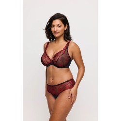 Soutien gorge emboîtant foulard noir et rouge Springdale Prima Donna