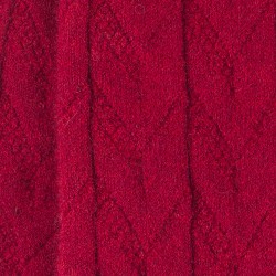Chaussettes effet maille bordeaux laine Labonal
