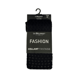 Collant noir motifs graphique Fashion Hortense Le Bourget