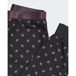 Pyjama coton gris et marine à motifs Impetus