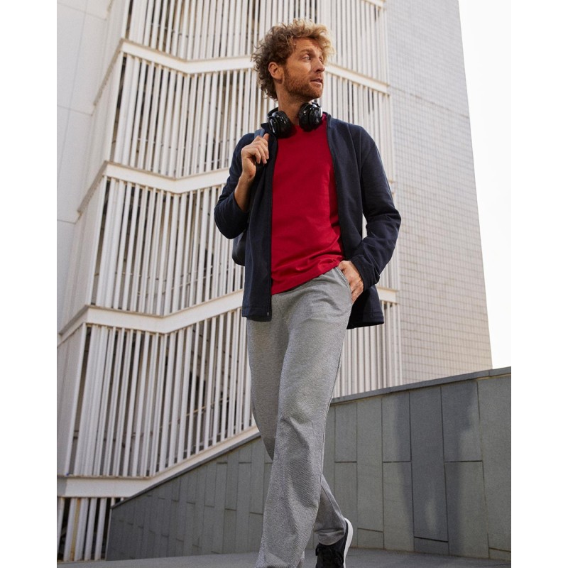 Pyjama rouge et gris rayé coton Impetus