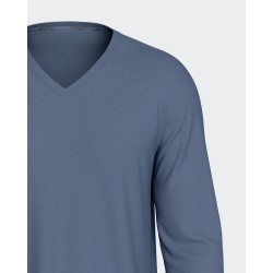 Pyjama bleu motifs cachemire Lyocell Impetus