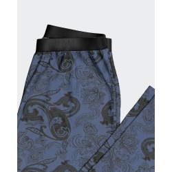 Pyjama bleu motifs cachemire Lyocell Impetus