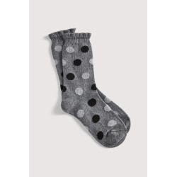 Chaussettes pois laine alpaga coton Le Bourget