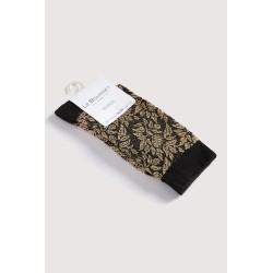 Chaussettes motifs dorés coton Le Bourget