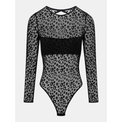 Body noir léopard Girls Chantelle Pulp