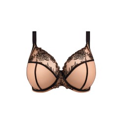 Soutien gorge emboîtant chair et noir Teagan Elomi