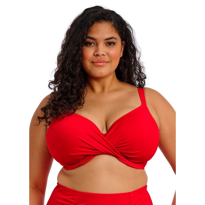 Maillot de bain 2 pièces rouge Plain Sailing Elomi