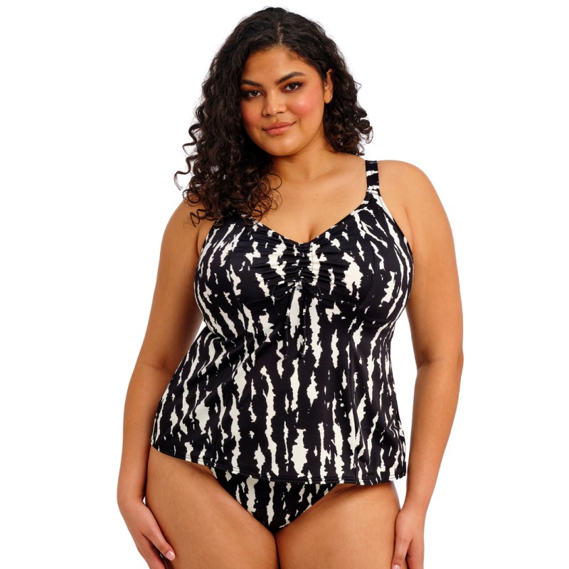 Tankini noir et blanc Echo Shell Elomi
