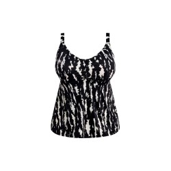 Tankini noir et blanc Echo Shell Elomi