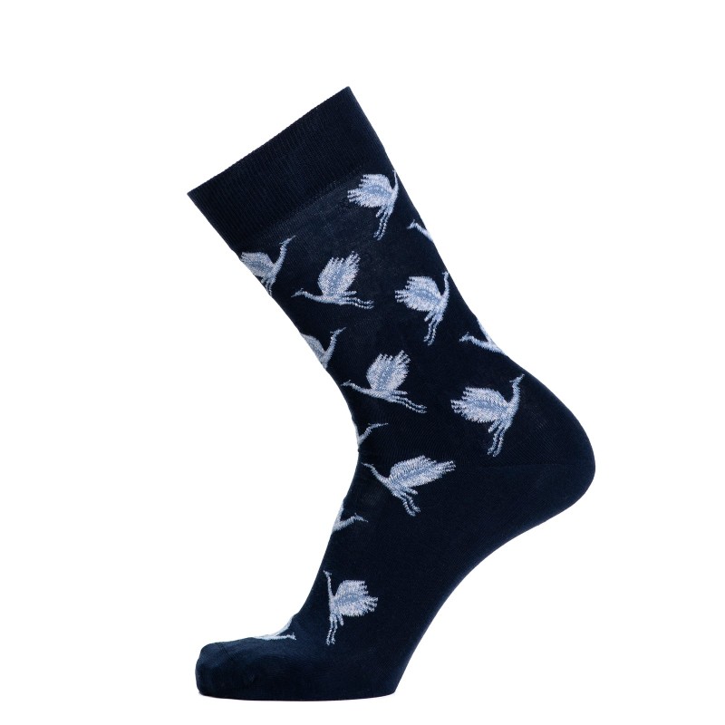Chaussettes marine coton Les Oiseaux Maison Broussaud