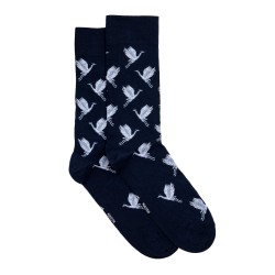 Chaussettes marine coton Les Oiseaux Maison Broussaud
