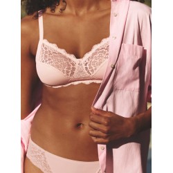 Soutien gorge emboîtant sans armatures rose Caresse Simone Pérèle
