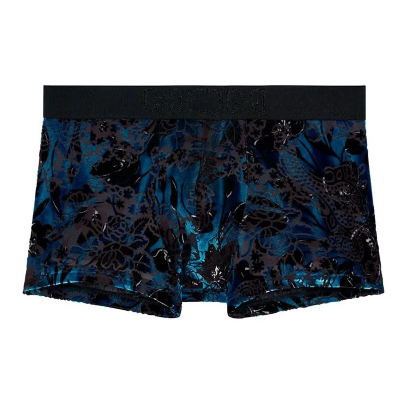 Boxer bleu velours Fremont Hom