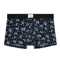 Boxer noir imprimés cœurs Love Me Hom