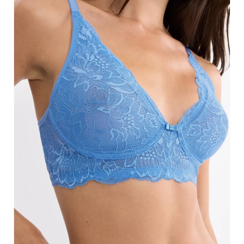 Soutien gorge sans armatures moulé bleu ciel Amourette Charm Triumph