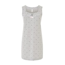 Liquette gris imprimée cœurs Lohé