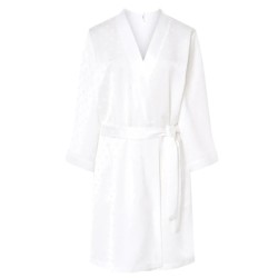 Kimono ivoire à pois satinés Lohé