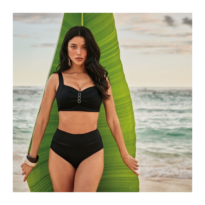 Maillot de bain 2 pièces noir Malika Anita
