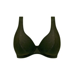 Maillot de bain 2 pièces noir/vert foncé Arizona Freya