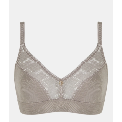 Soutien gorge sans armatures taupe Intrigue Chantelle