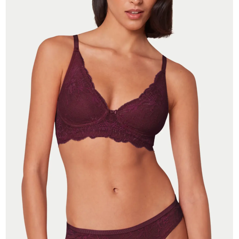 Soutien gorge sans armatures prune Amourette charm Triumph